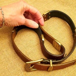 Vintage Brighton Leather Belt brown and black